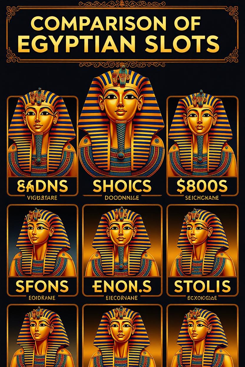 Comparison of popular Egyptian slots