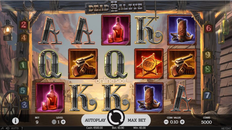 Pin-Up сайтының жұмыс үстелі нұсқасында Dead or Alive 2 слотының ставка параметрлері бар интерфейсі