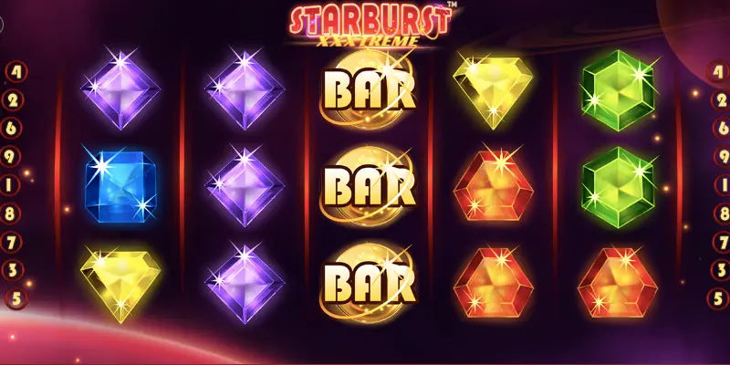 Starburst XXXtreme-də Wild-simvolun genişlənməsi