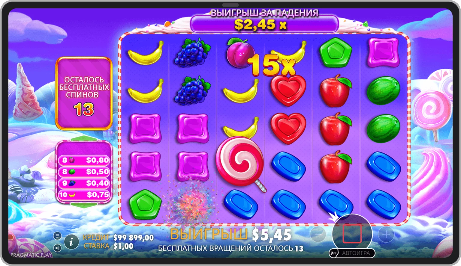 Diamond Sweet Bonanza 1000 және классикалық нұсқадағы көбейткіш символдарды салыстыру