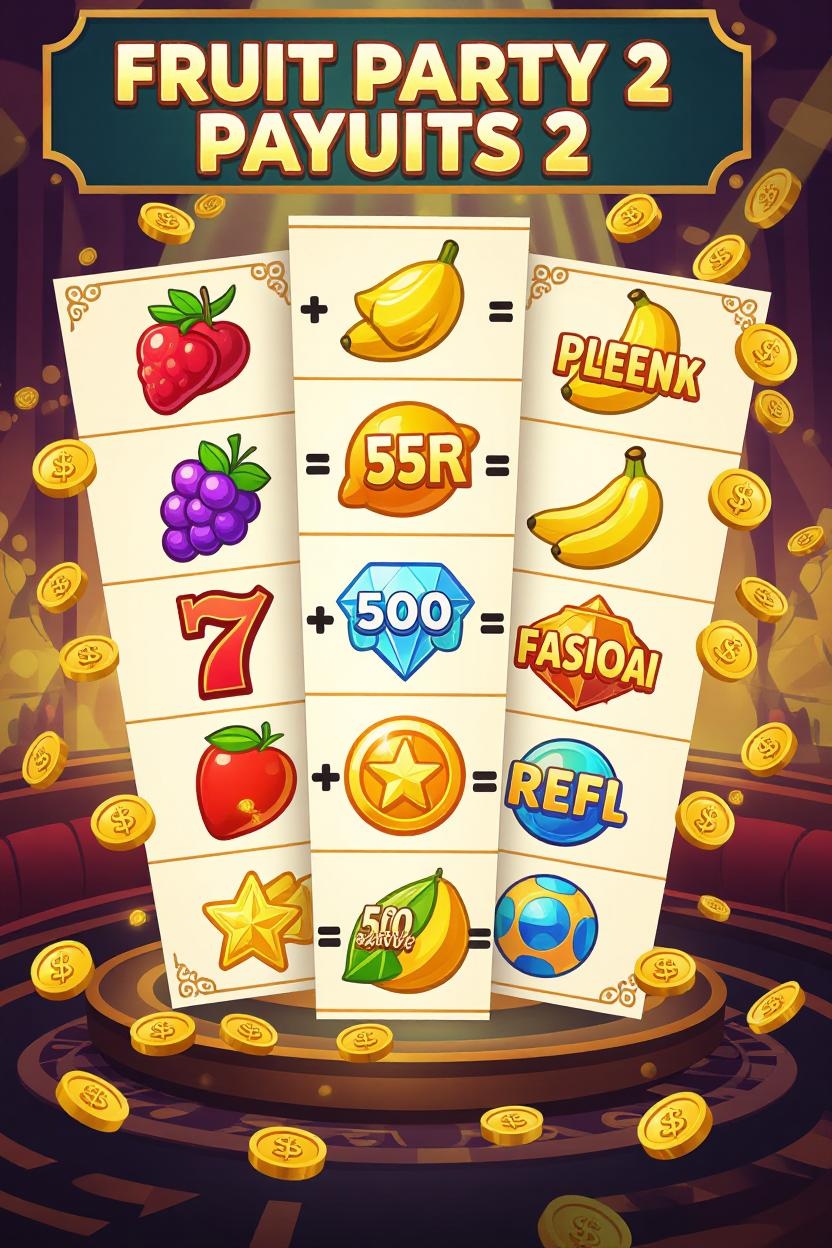 Pin-Up платформасындағы Fruit Party 2 слотындағы каскадтық төлемдердің жұмыс істеу схемасы