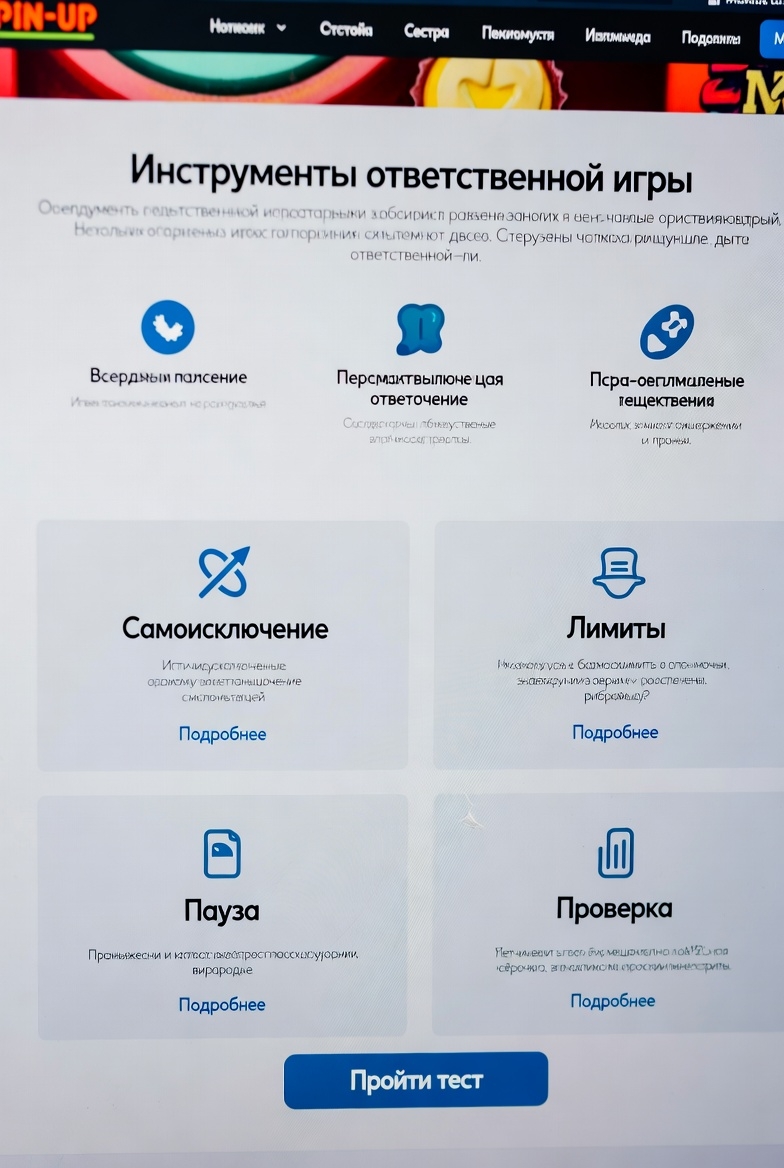 Pin-Up-da məsuliyyətli oyun alətləri