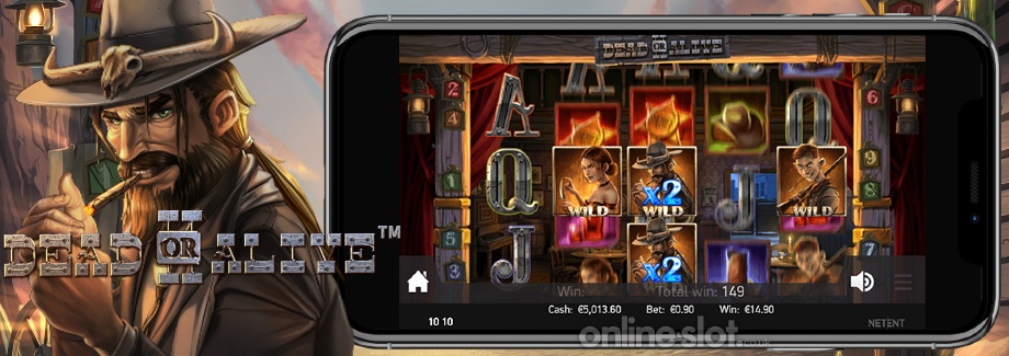 Dead or Alive 2 слотында бонустық ойынның үш опциясы бар фриспин режимдерін таңдау экраны