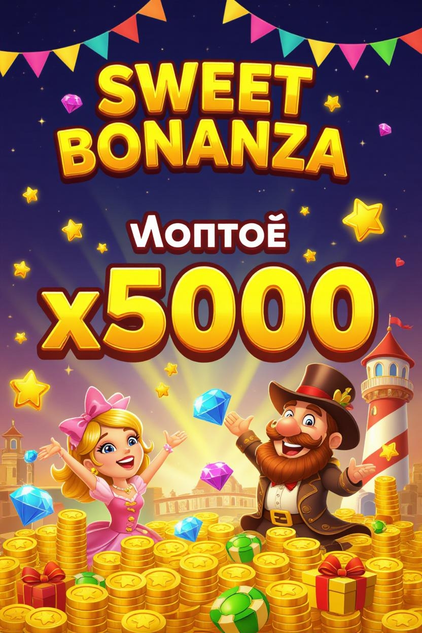 Sweet Bonanza-дағы x5000 көбейткіші бар ірі ұтыс үлгісі