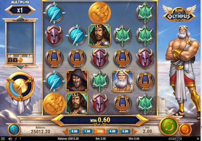 Rise of Olympus слотындағы құдайлардың бонустық функциялары — Зевс, Посейдон және Аид бірегей қабілеттермен