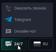 Pin-Up support service chat interface