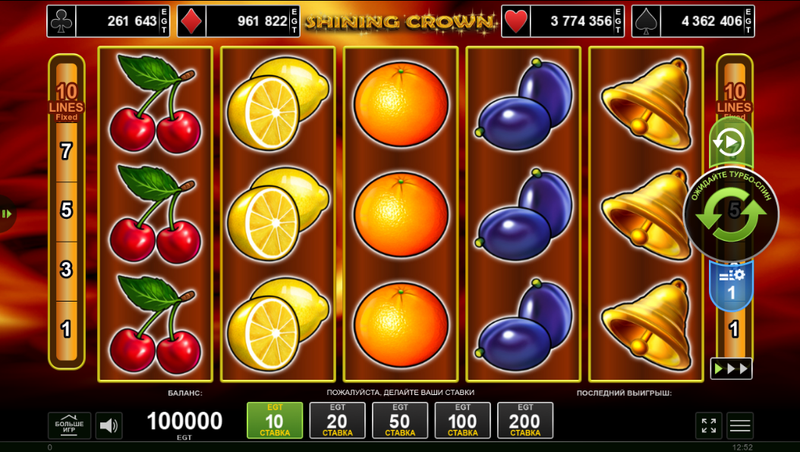 500 айналым бойынша Shining Crown слотындағы ұтыстар мен RTP үлестірілу графигі