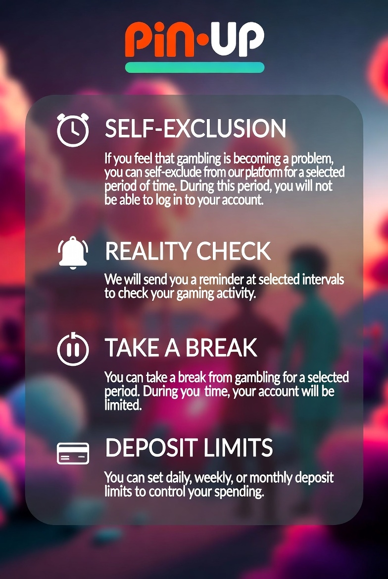 Responsible gaming tools on the Pin-Up platform