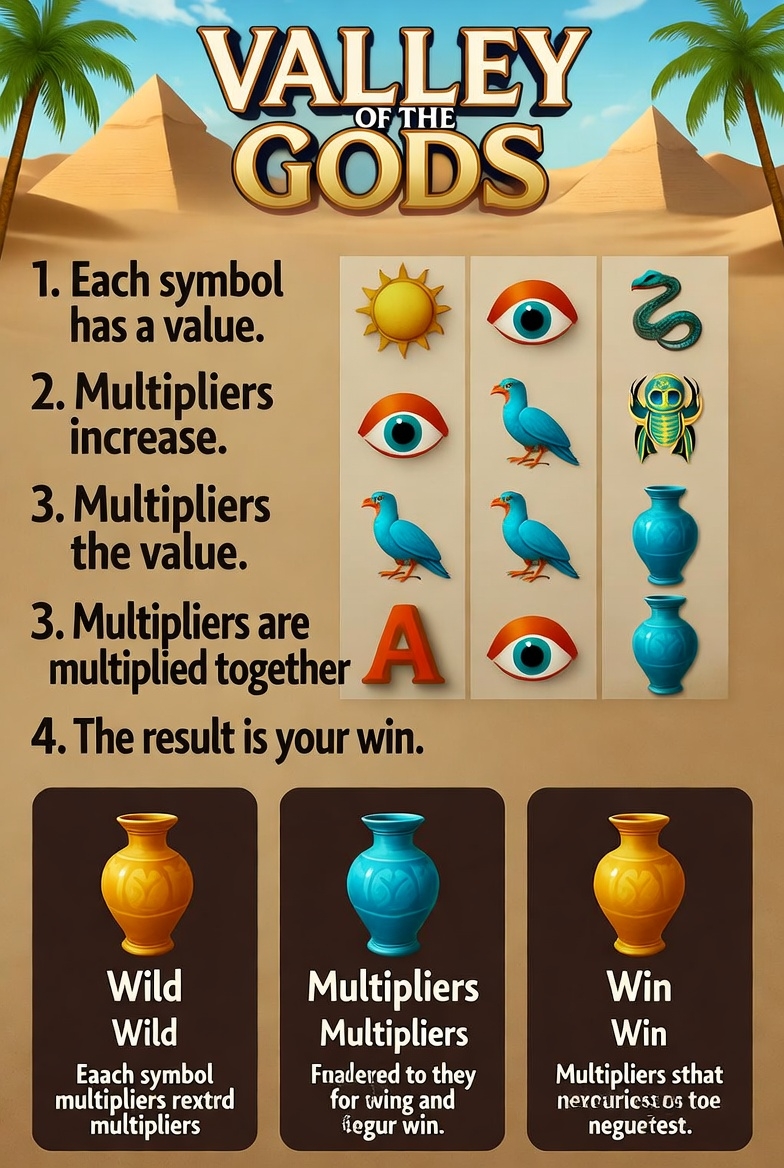 Valley of the Gods-да мультипликаторлардың тотемдермен жұмыс істеу схемасы