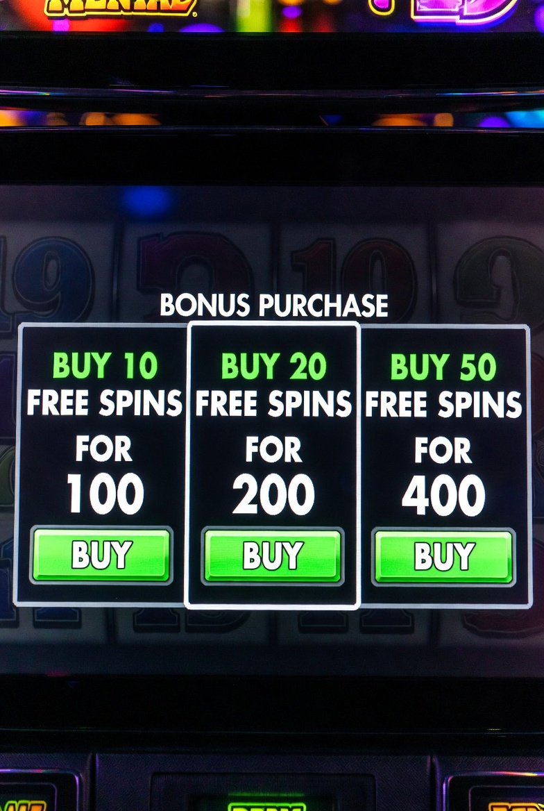 Mental слотындағы бонустарды сатып алу мәзірі, үш опциясы және бағалары бар