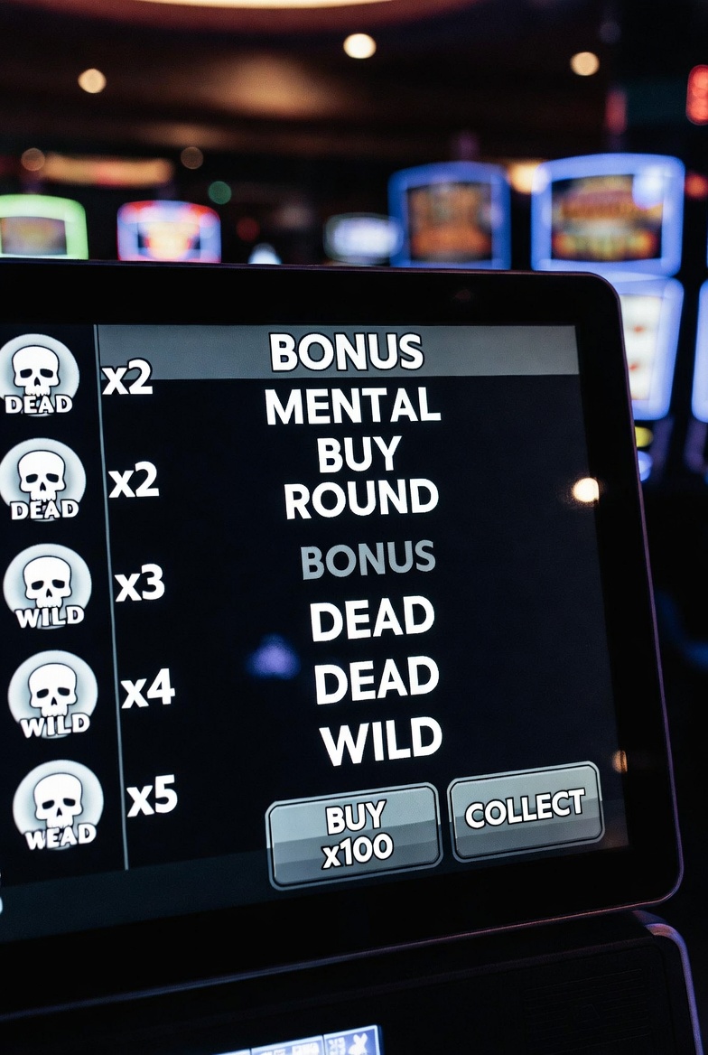 Mental бонустық раундында көбейткіштері бар Dead Wild таңбаларының жиналуы