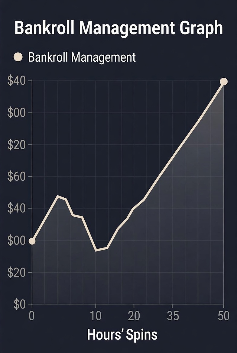 Слоттарда ойнау үшін банкроллды басқару графигі