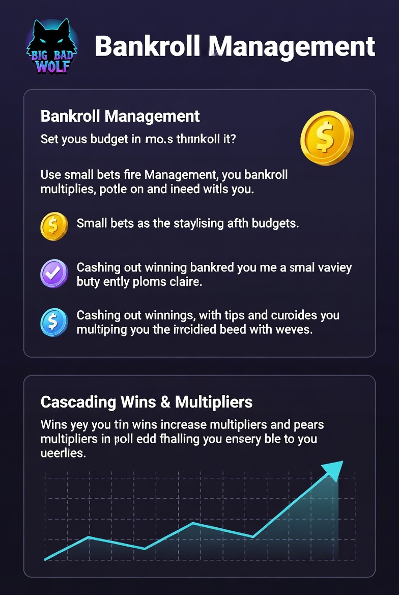 Big Bad Wolf üçün bankroll idarəetməsi infoqrafikası