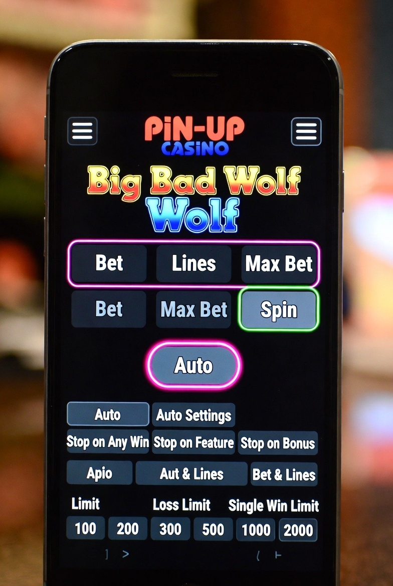 Limitlərin qoyulması ilə Big Bad Wolf-da avto-oyun parametrləri