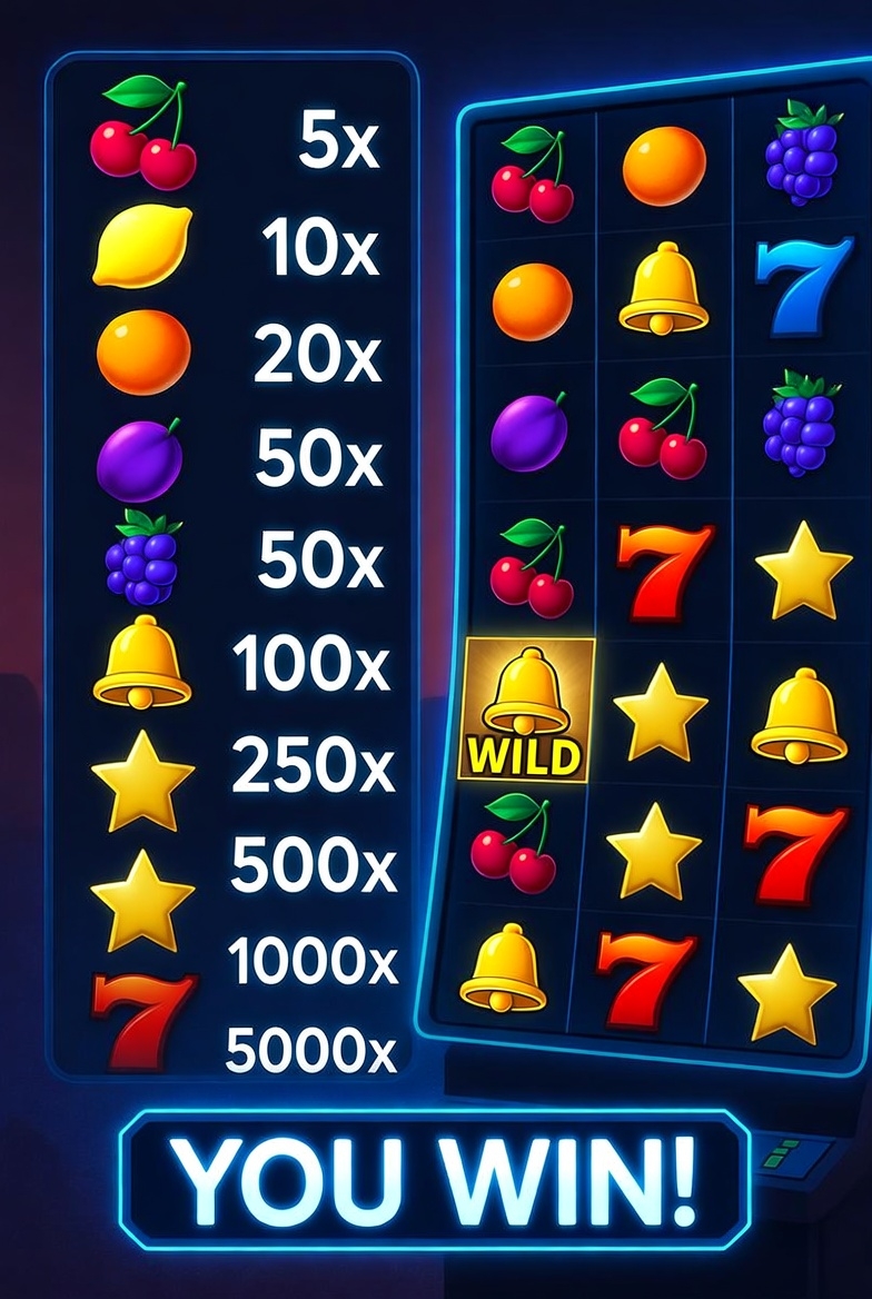 Detailed paytable with symbol coefficients