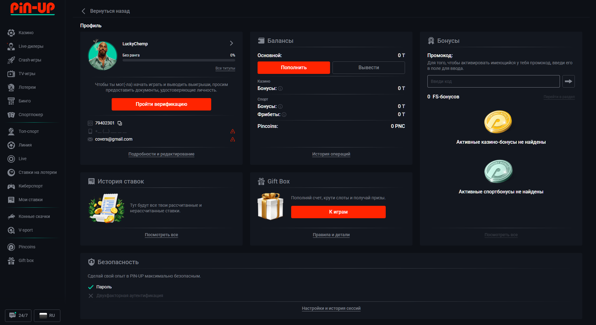 Қазақстаннан келген ойыншылар үшін Pin-Up-тағы шотты толтыру әдістері