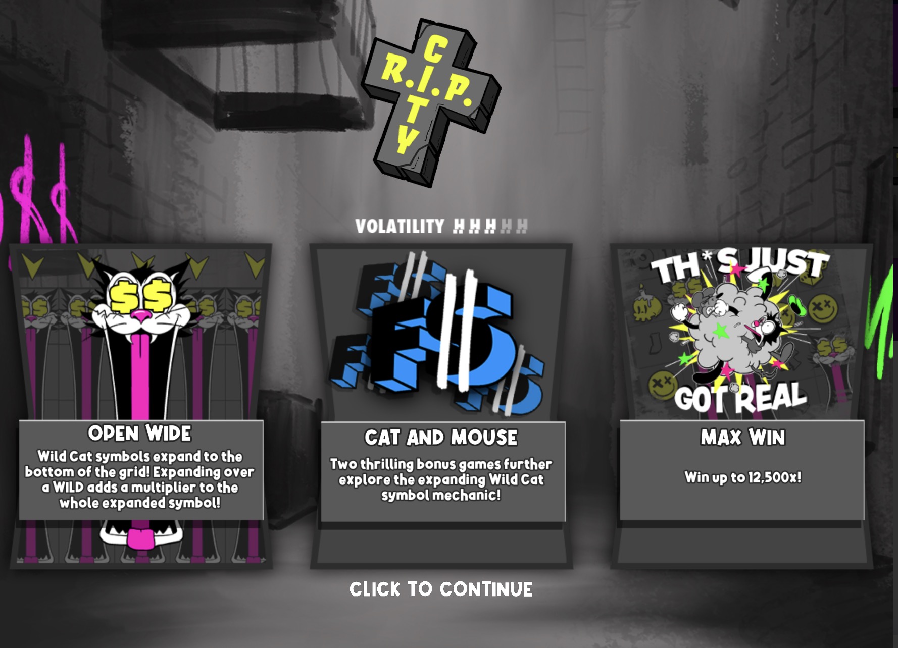 RIP City слотындағы каскадты көбейткіштердің мысалы