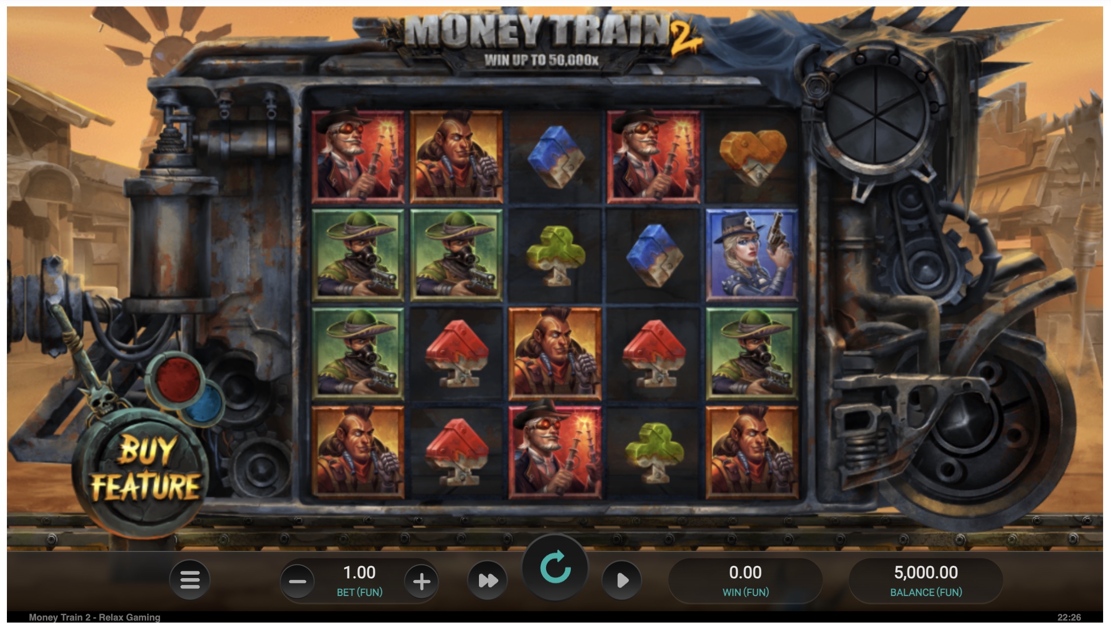 Money Train 2 бонус ойынындағы мультипликаторы бар Wild-символ