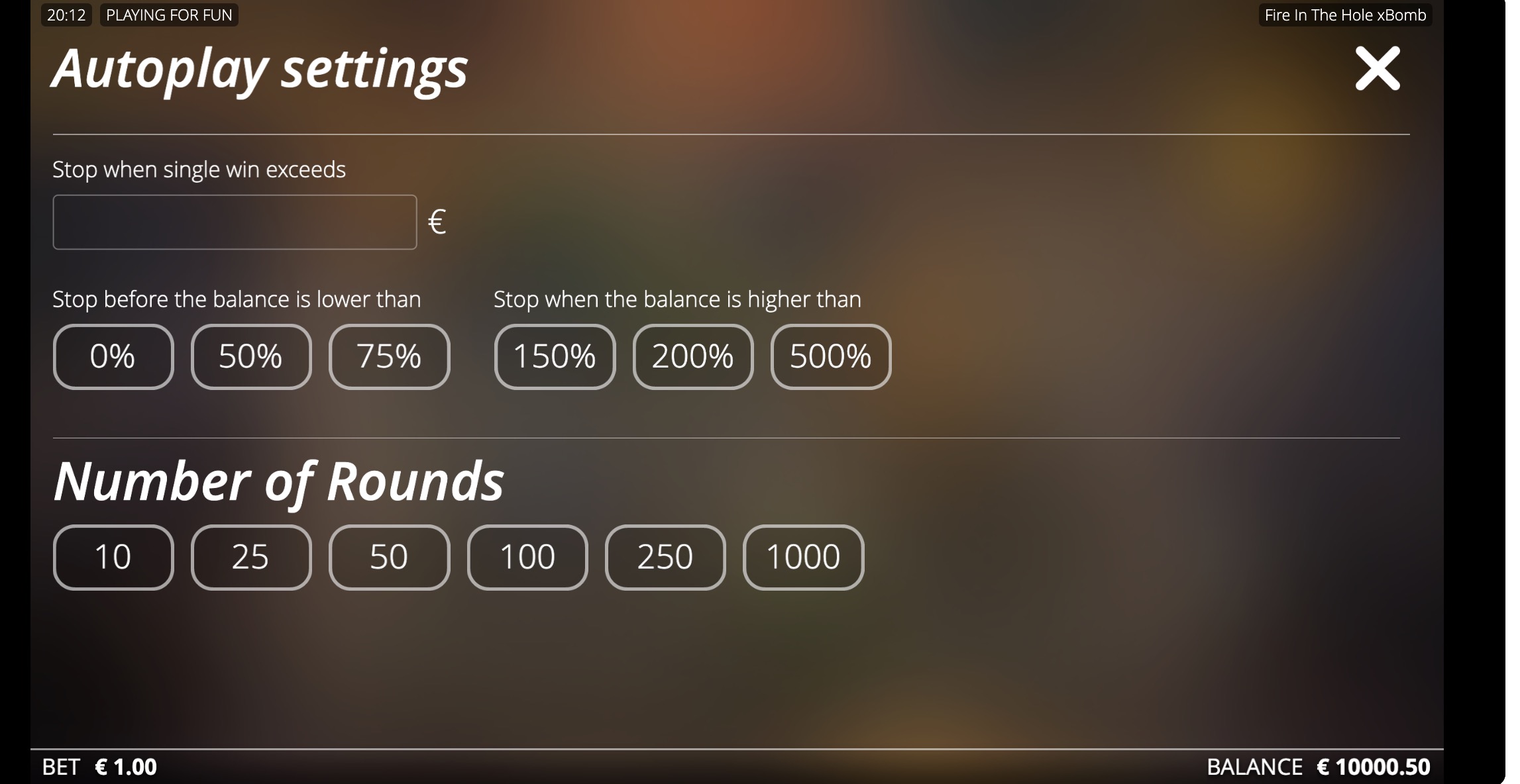 Айналымдар бойынша xBomb көбейткіштерінің прогрессия графигі