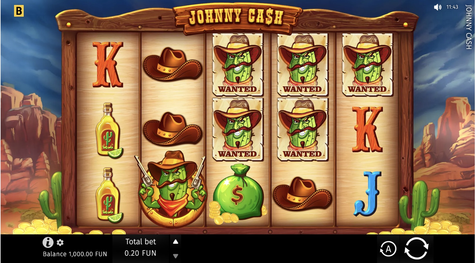 Pin-Up казиносындағы 5000 айналдыруға арналған Johnny Cash слотының RTP графигі