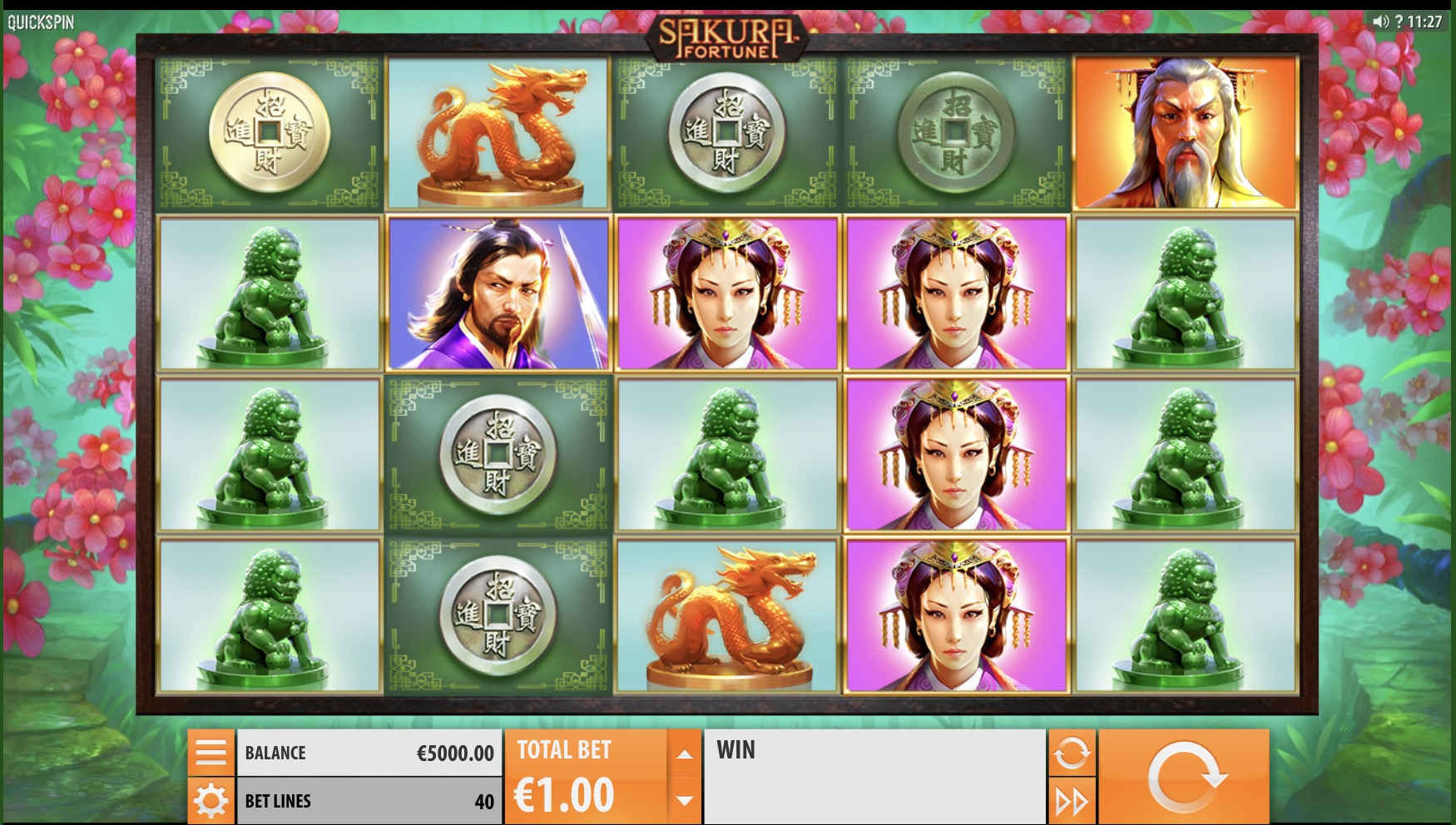 Pin-Up Bonuses for playing the Sakura Fortune slot