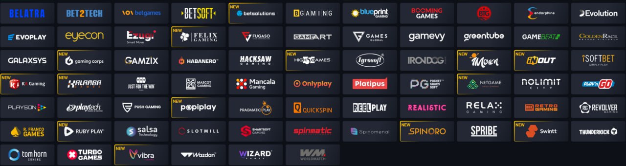 Pin-up kazinosunda oyun provayderlərinin seçimi