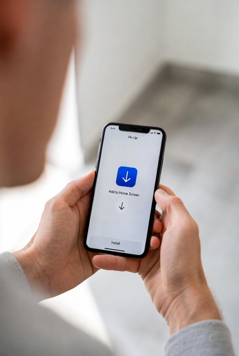 Pin Up iPhone üçün PWA quraşdırma prosesi