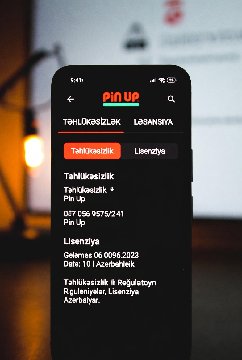 Pin Up mobil tətbiqi təhlükəsizlik və lisenziya məlumatları