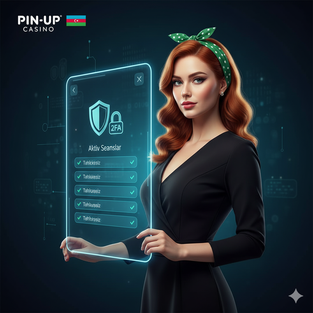 pin up təhlükəsizlik 2FA aktiv seanslar izləmə